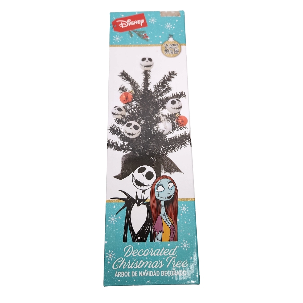 Disney Nightmare Before Christmas Jack Decorated Black Tree